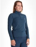 Vignette CMP, 34L4306 pull de ski femmes Blue Ink - Bianco bleu 