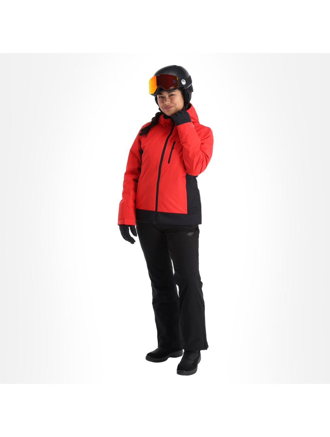 4F, Kudn002 veste de ski femmes rouge 
