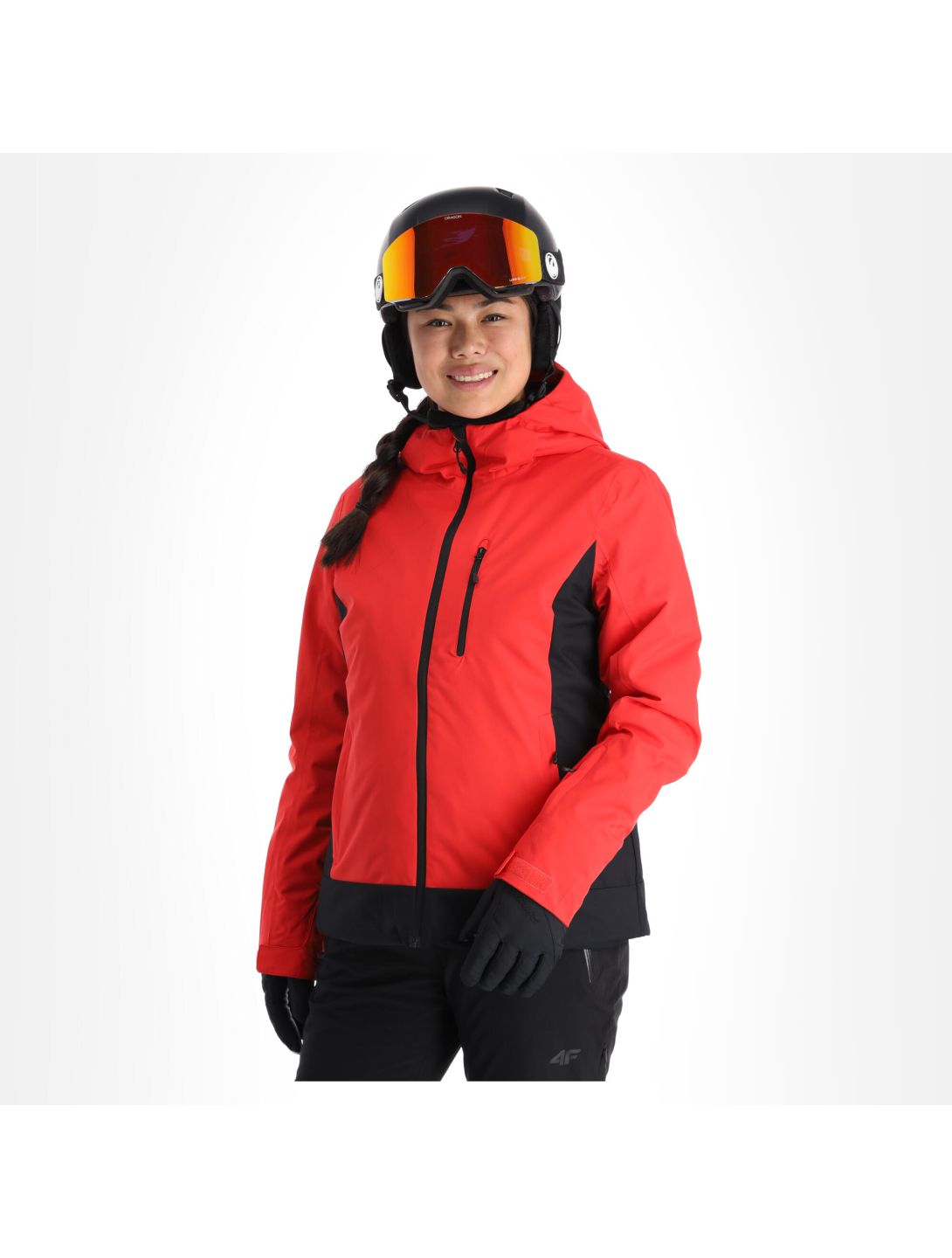 4F, Kudn002 veste de ski femmes rouge 
