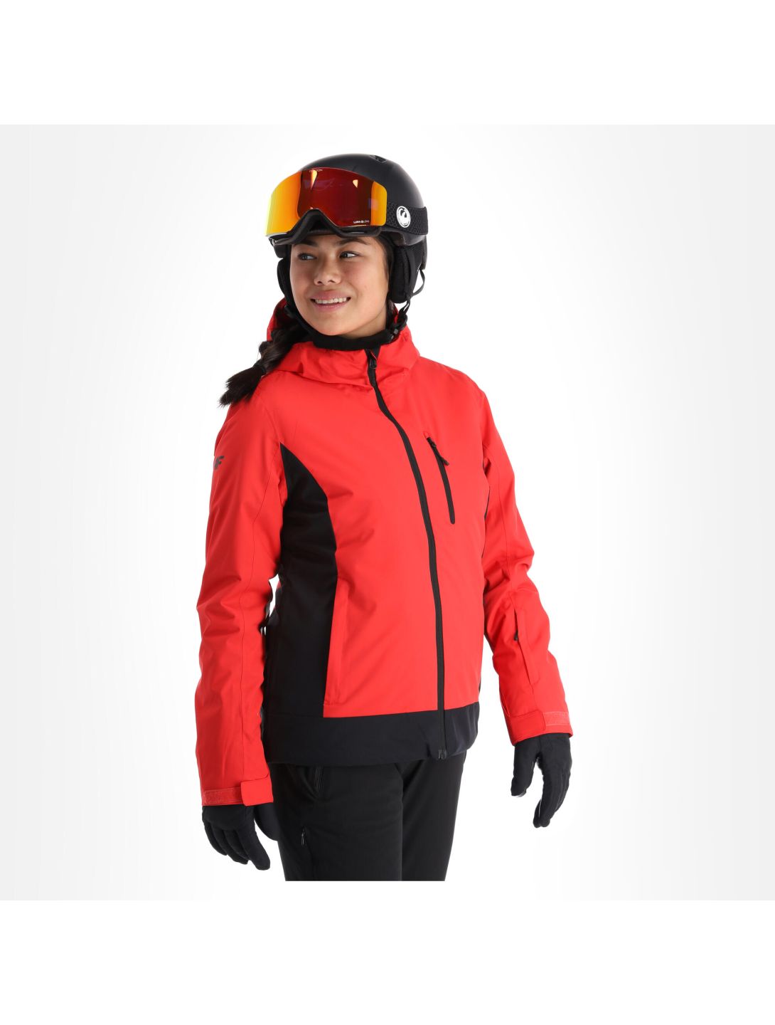 4F, Kudn002 veste de ski femmes rouge 