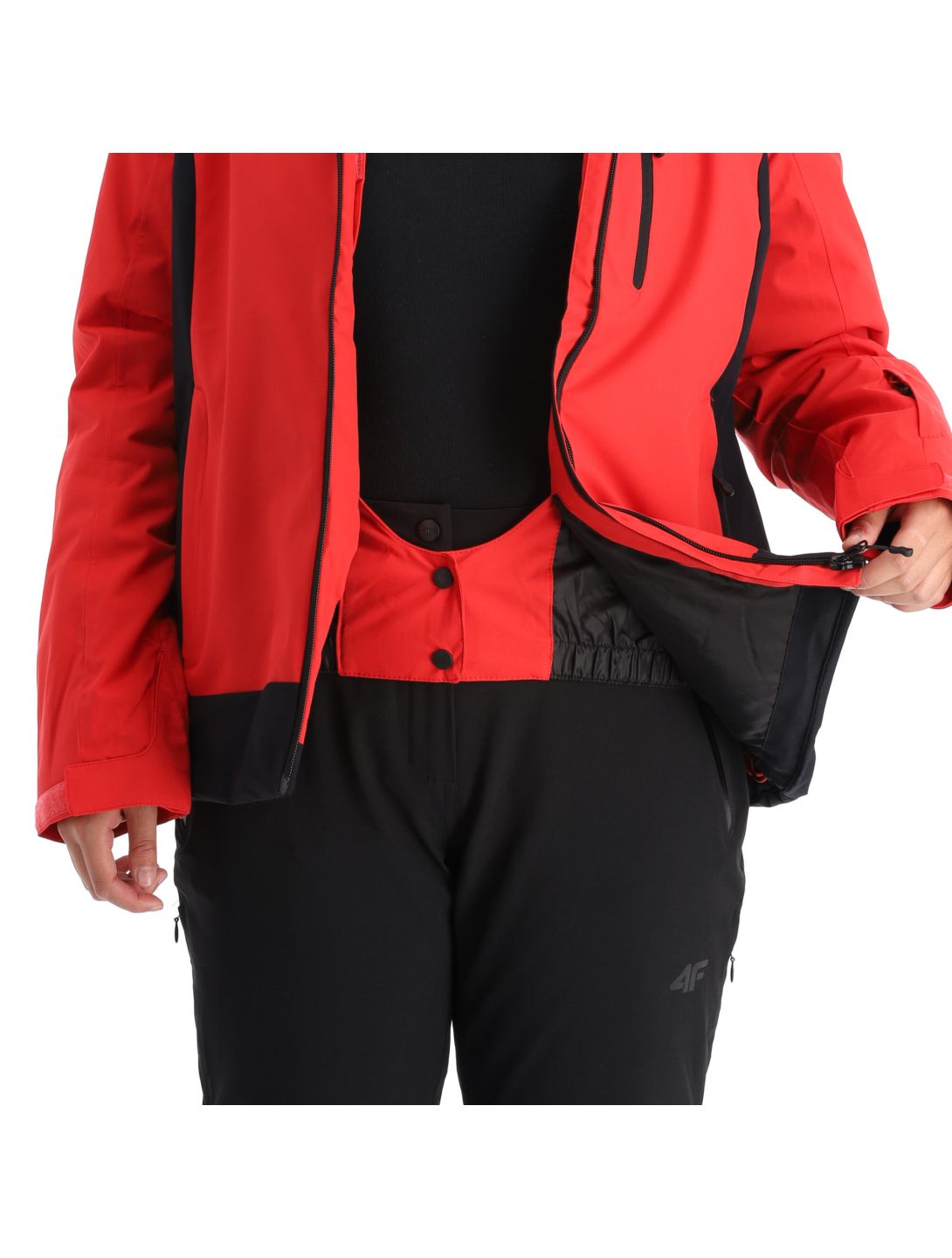 4F, Kudn002 veste de ski femmes rouge 