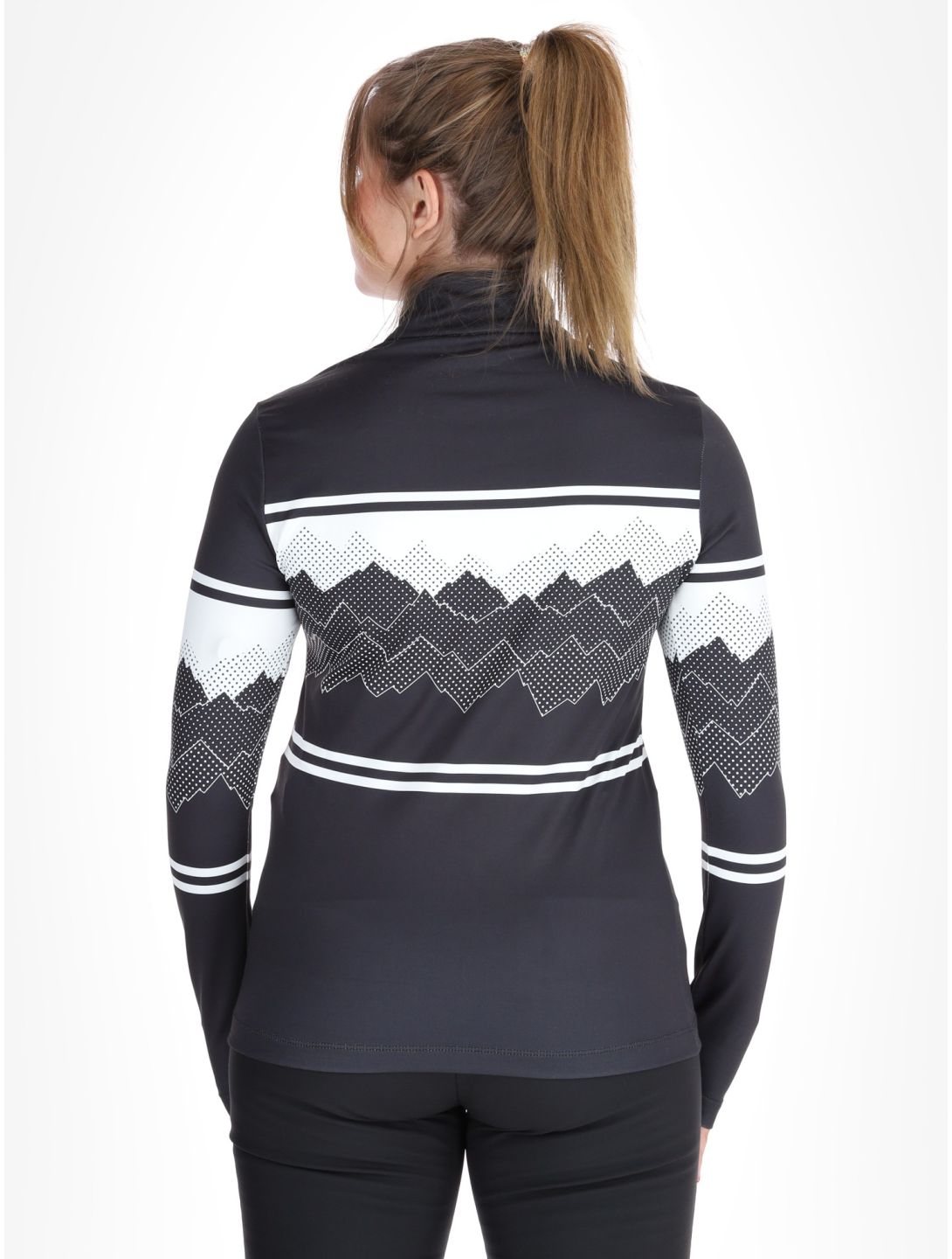 CMP, 34L4216 pull de ski femmes Black / White noir 