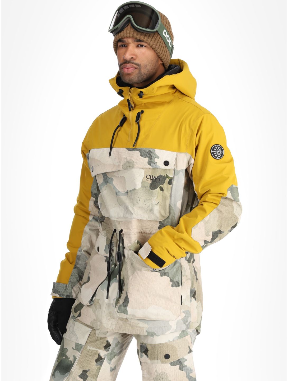 ColourWear, M Essential anorak d'hiver hommes Yellow jaune 