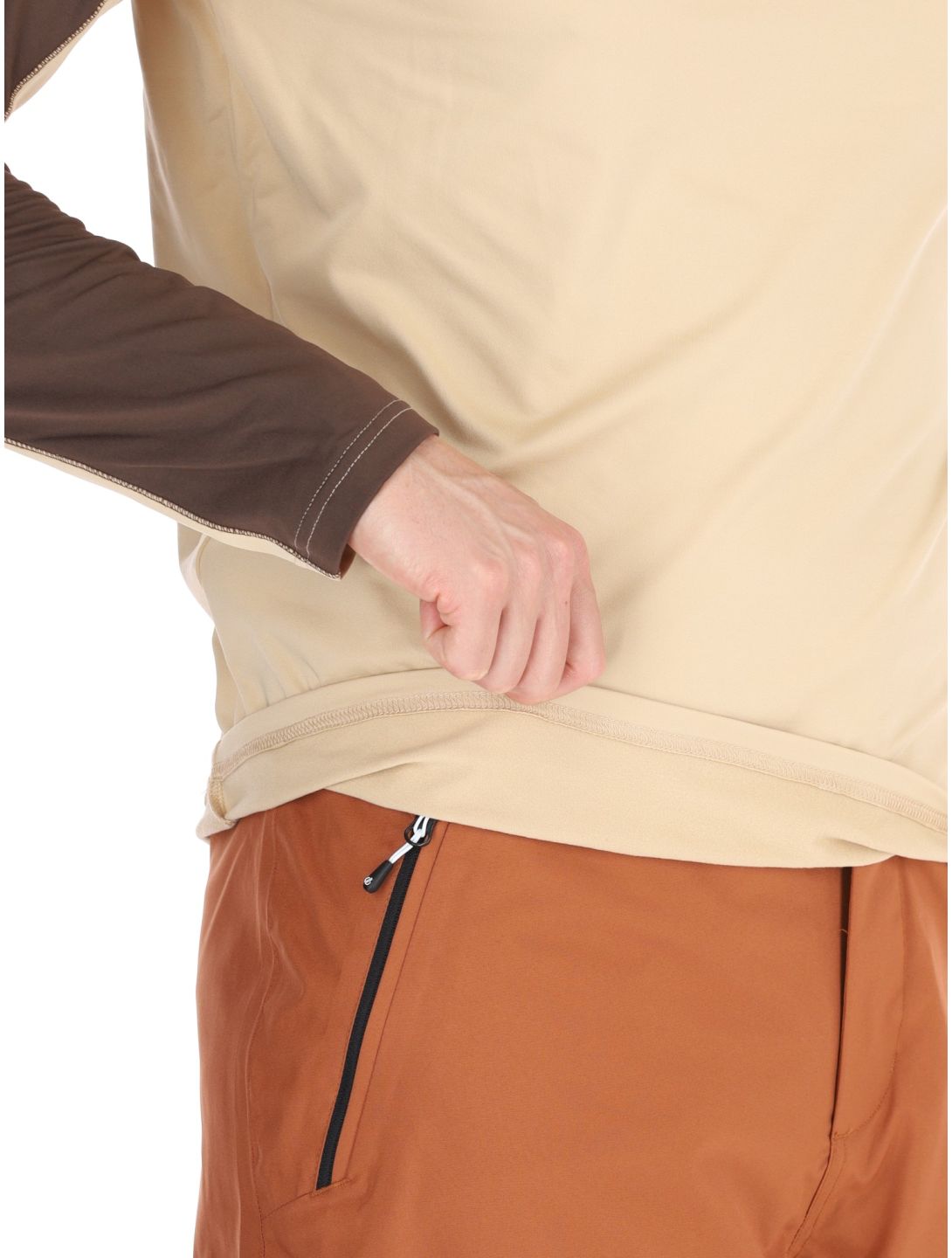 Dare2b, Dignify III Core Stretch pull de ski hommes Hot Fudge / Mocha Bisque beige, brun 
