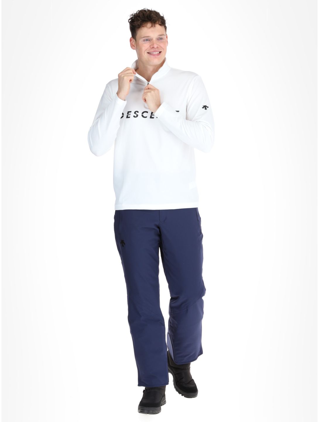 Descente, M-GB20 pull de ski hommes Super White blanc 