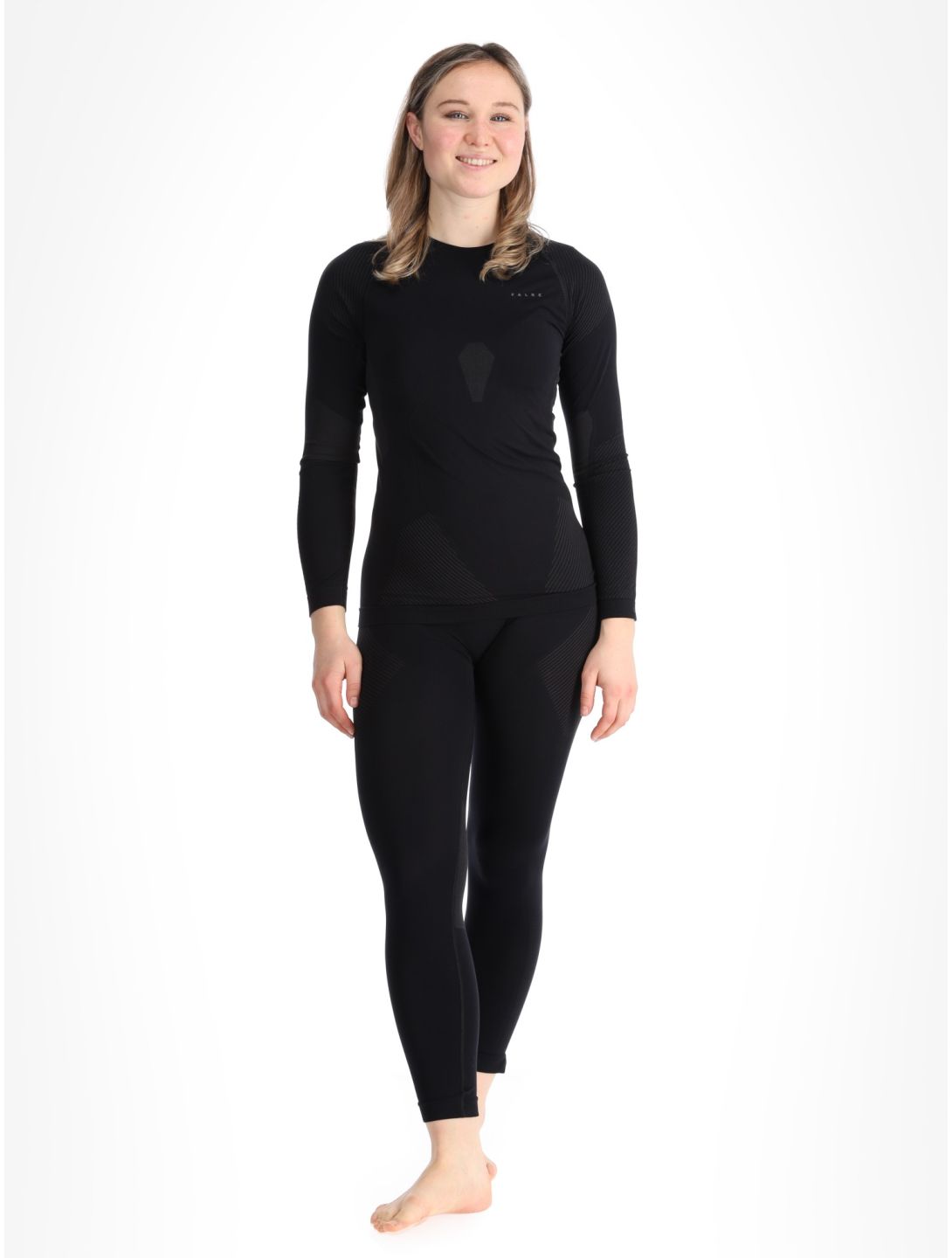 Falke, Longsleeved Shirt chemise thermo femmes Black noir 