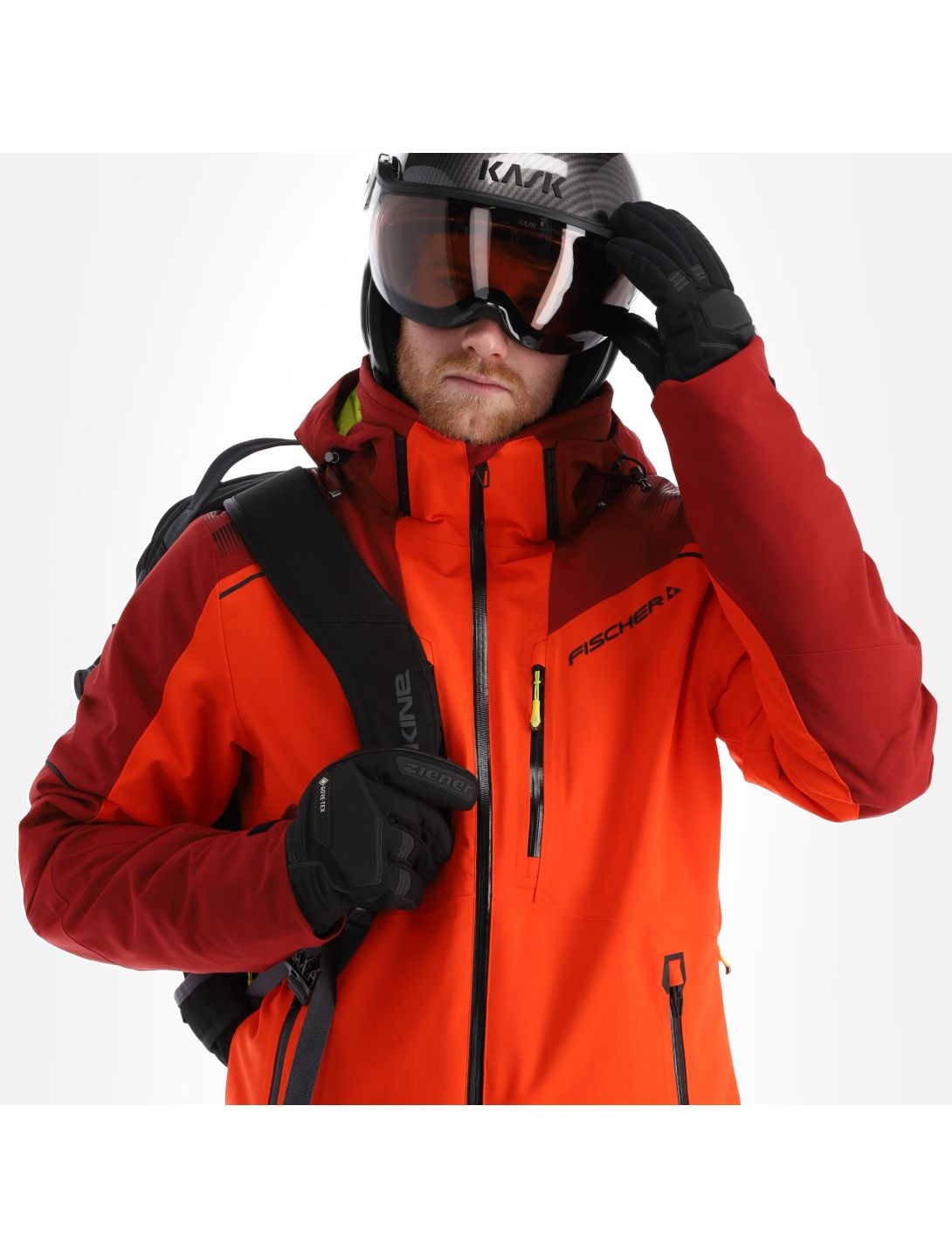 Fischer, Rc4 veste de ski hommes tomato rouge 