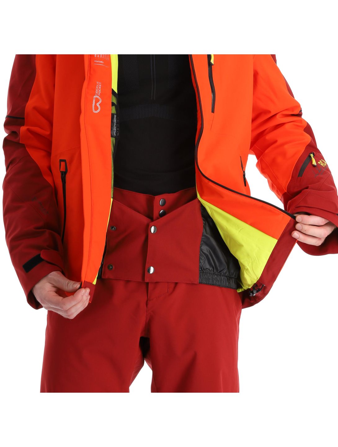 Fischer, Rc4 veste de ski hommes tomato rouge 