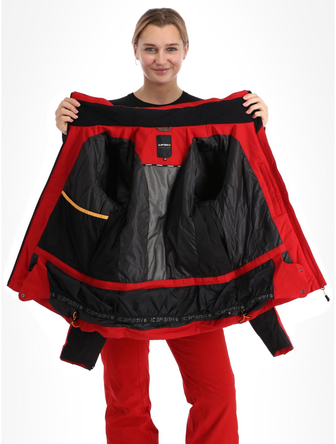 Icepeak, Fayette veste de ski femmes Burgundy bordeaux 