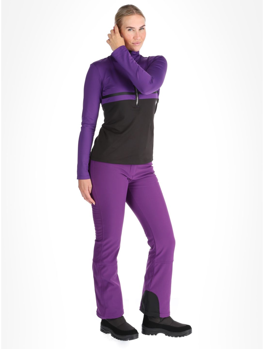 Kou Sportswear, Anna pull de ski femmes Purple noir, violet 