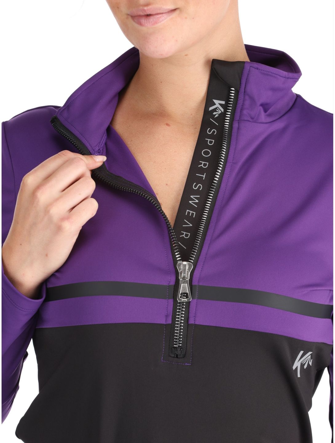 Kou Sportswear, Anna pull de ski femmes Purple noir, violet 