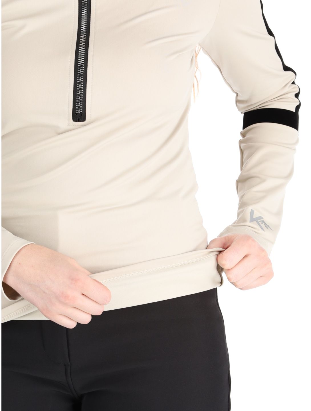 Kou Sportswear, Basic Flock pull de ski femmes Sustained Grey gris 