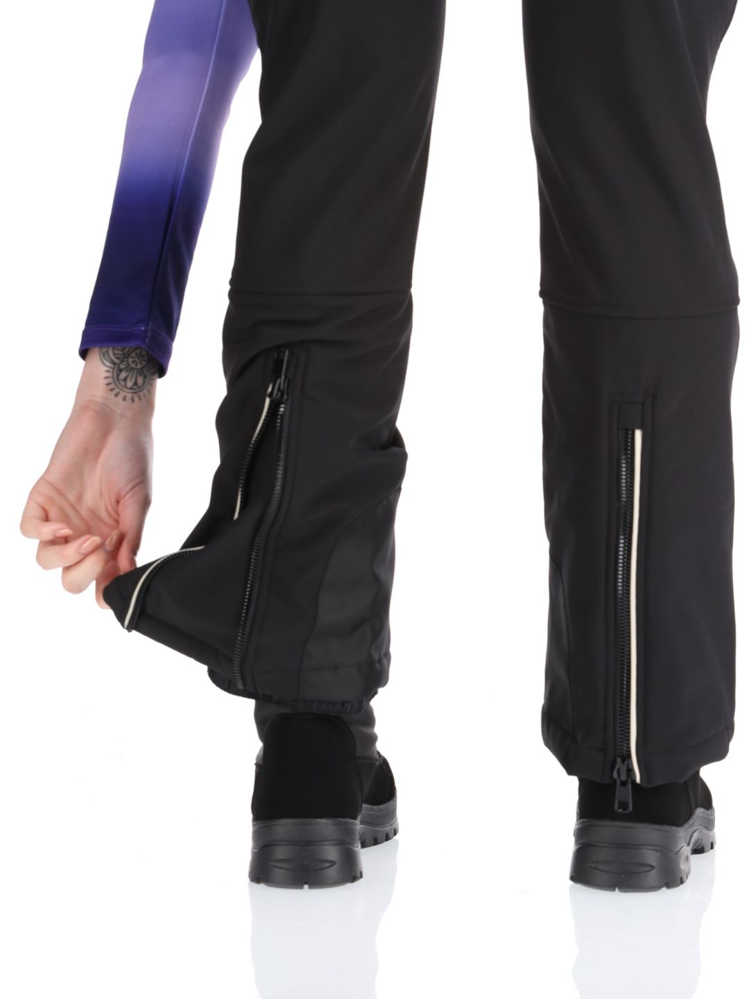 Kou Sportswear, Frost Flare Pants pantalon de ski en softshell femmes Black noir 