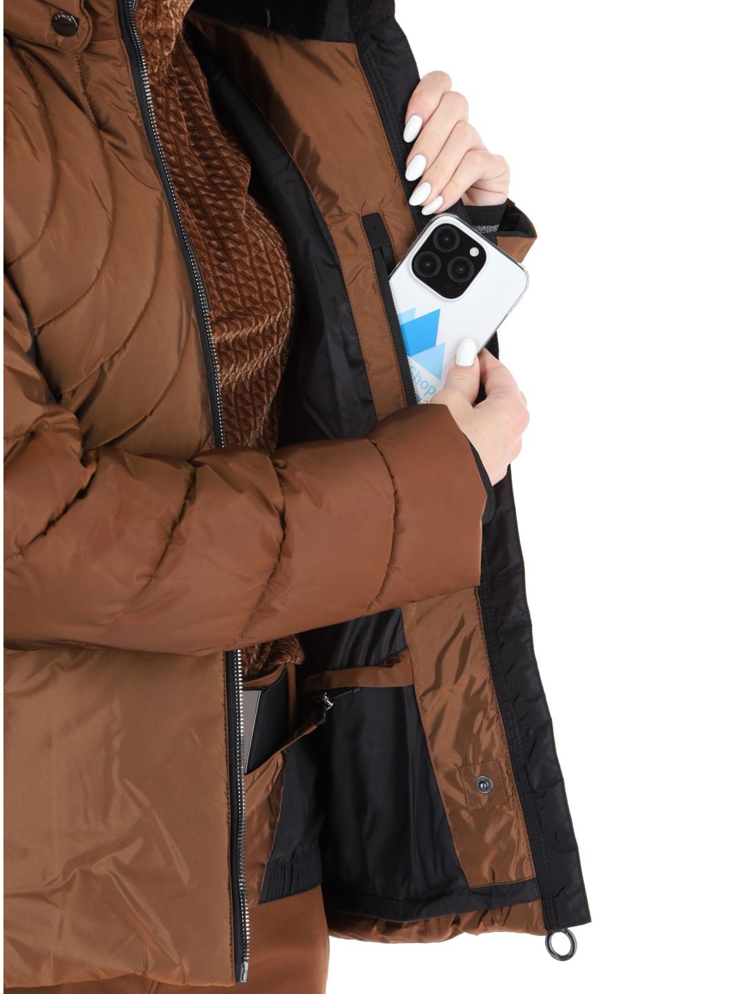 Luhta, Hakois veste de ski femmes Chocolat brun 
