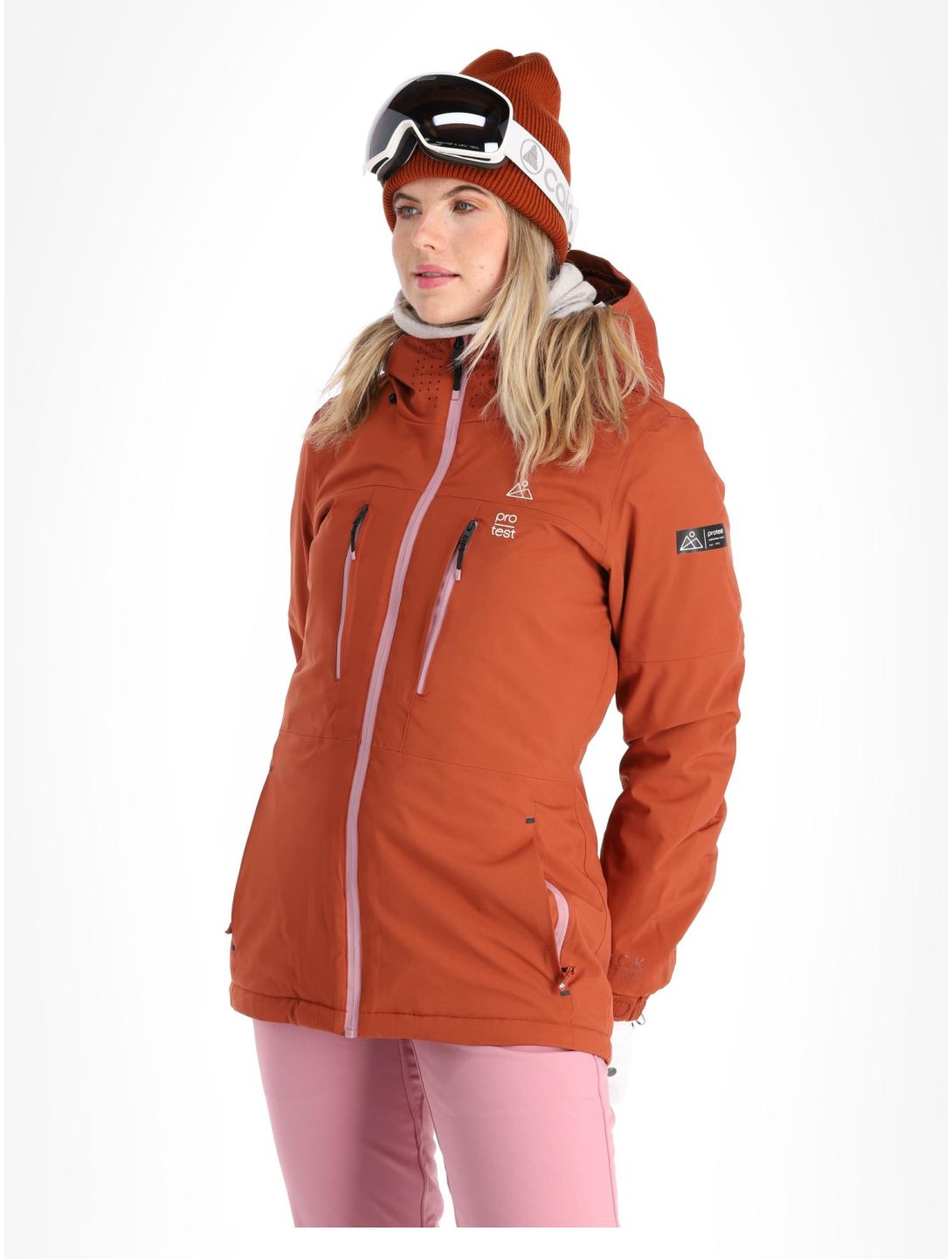 Protest, Prtsima veste de ski femmes Uluru Rust rouge 