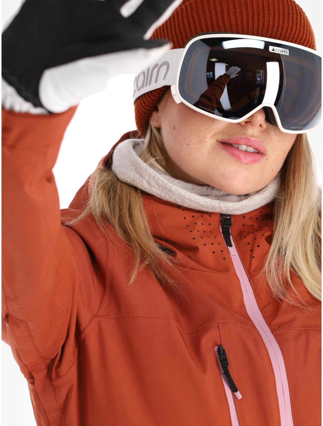 Protest, Prtsima veste de ski femmes Uluru Rust rouge 