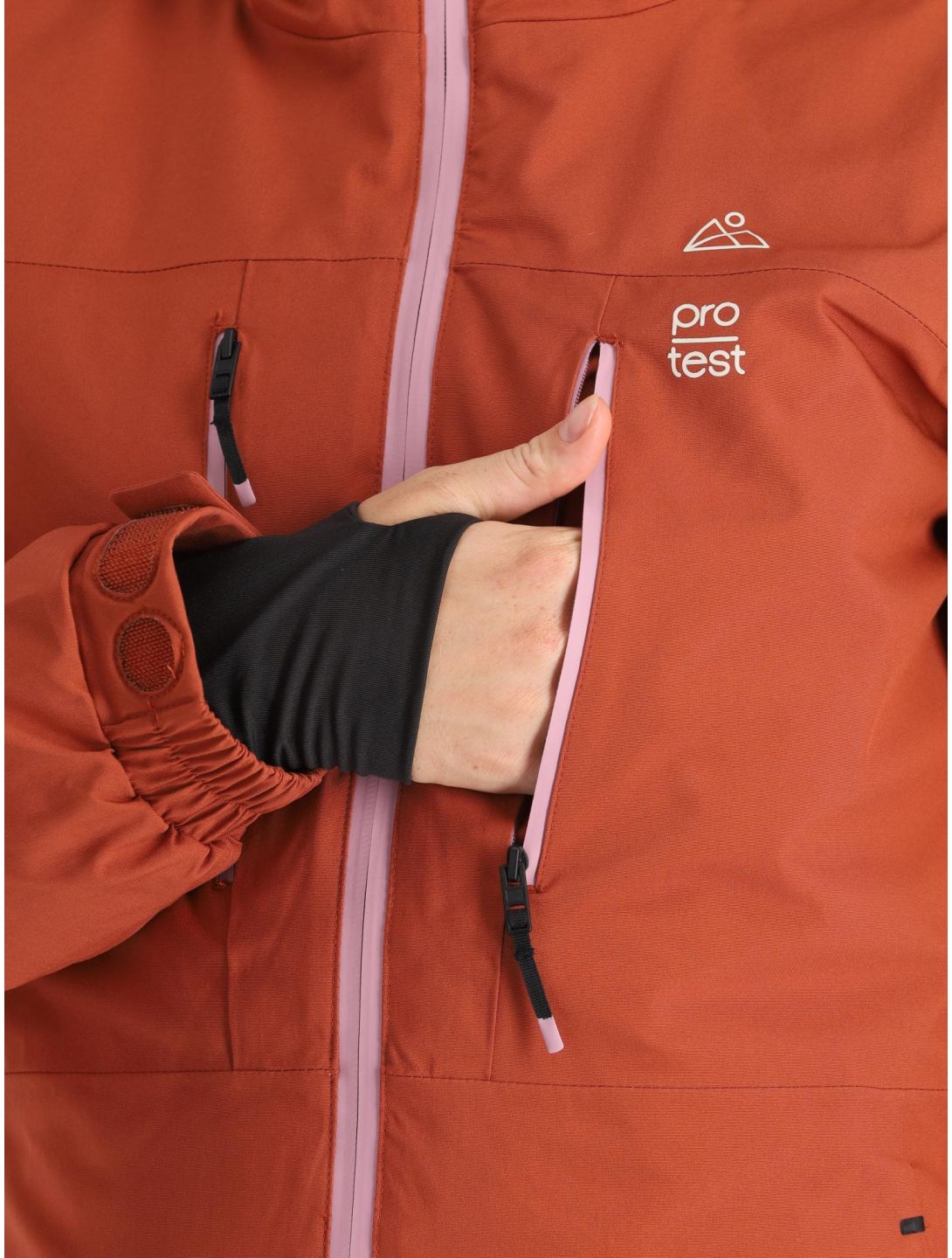 Protest, Prtsima veste de ski femmes Uluru Rust rouge 