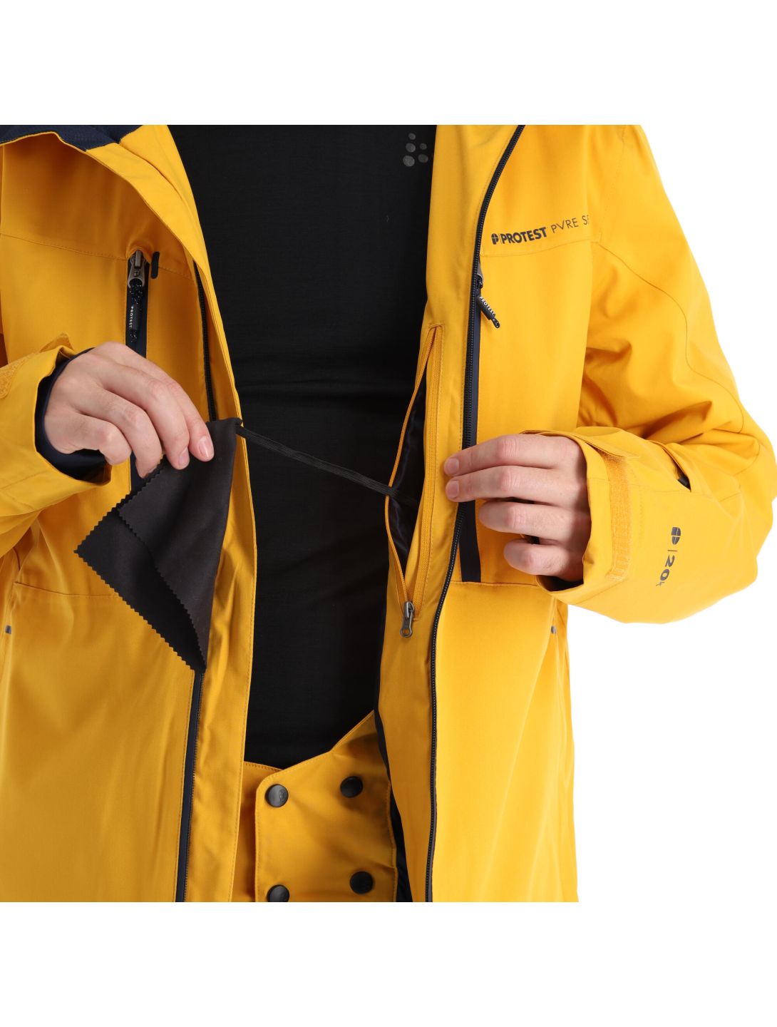 Protest, Prttimo veste de ski hommes dark jaune 