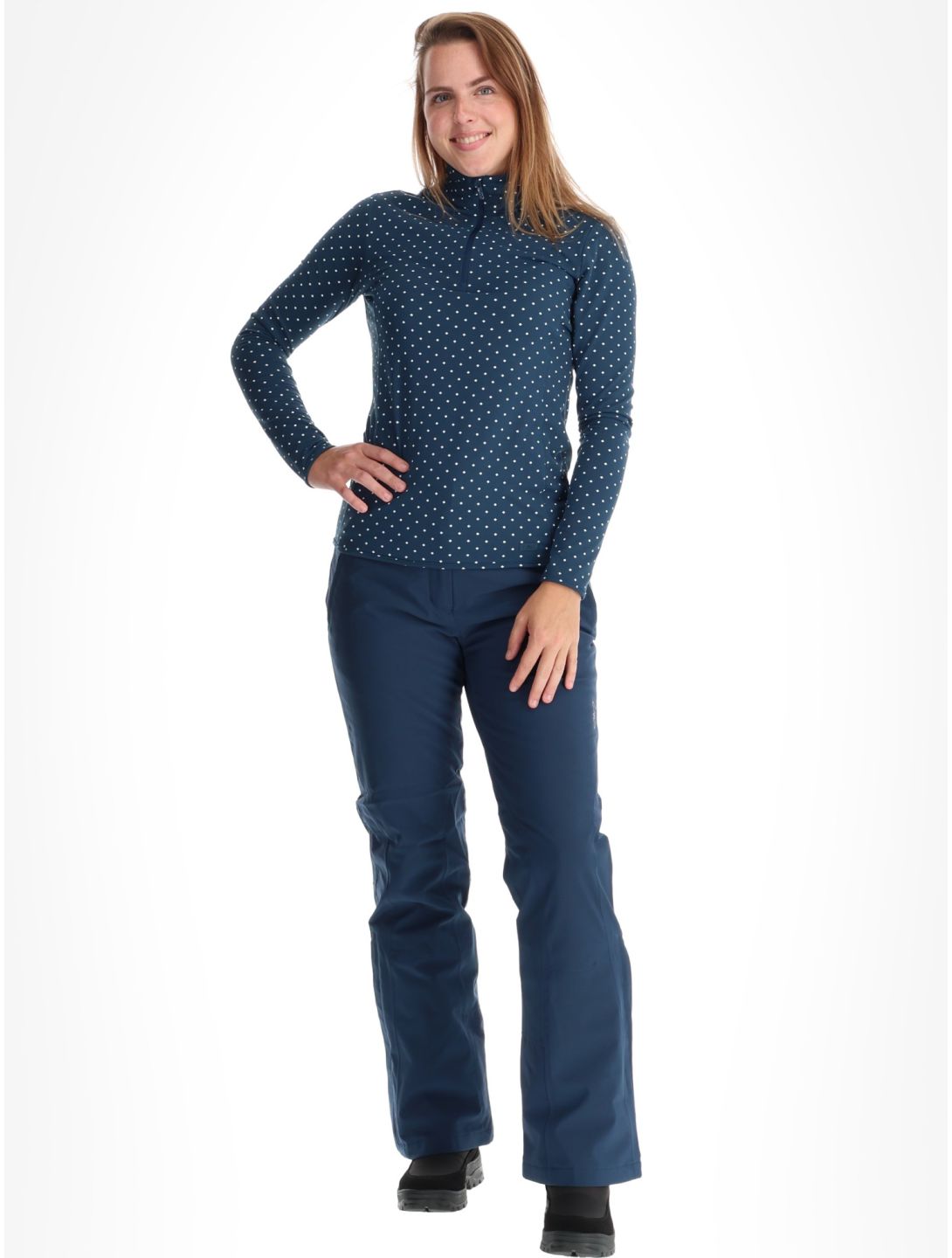 CMP, 34L4306 pull de ski femmes Blue Ink - Bianco bleu 