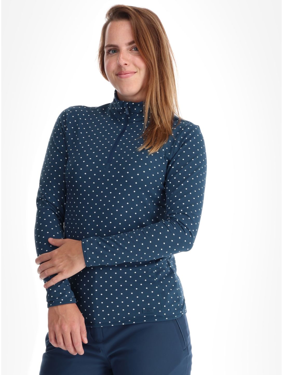 CMP, 34L4306 pull de ski femmes Blue Ink - Bianco bleu 