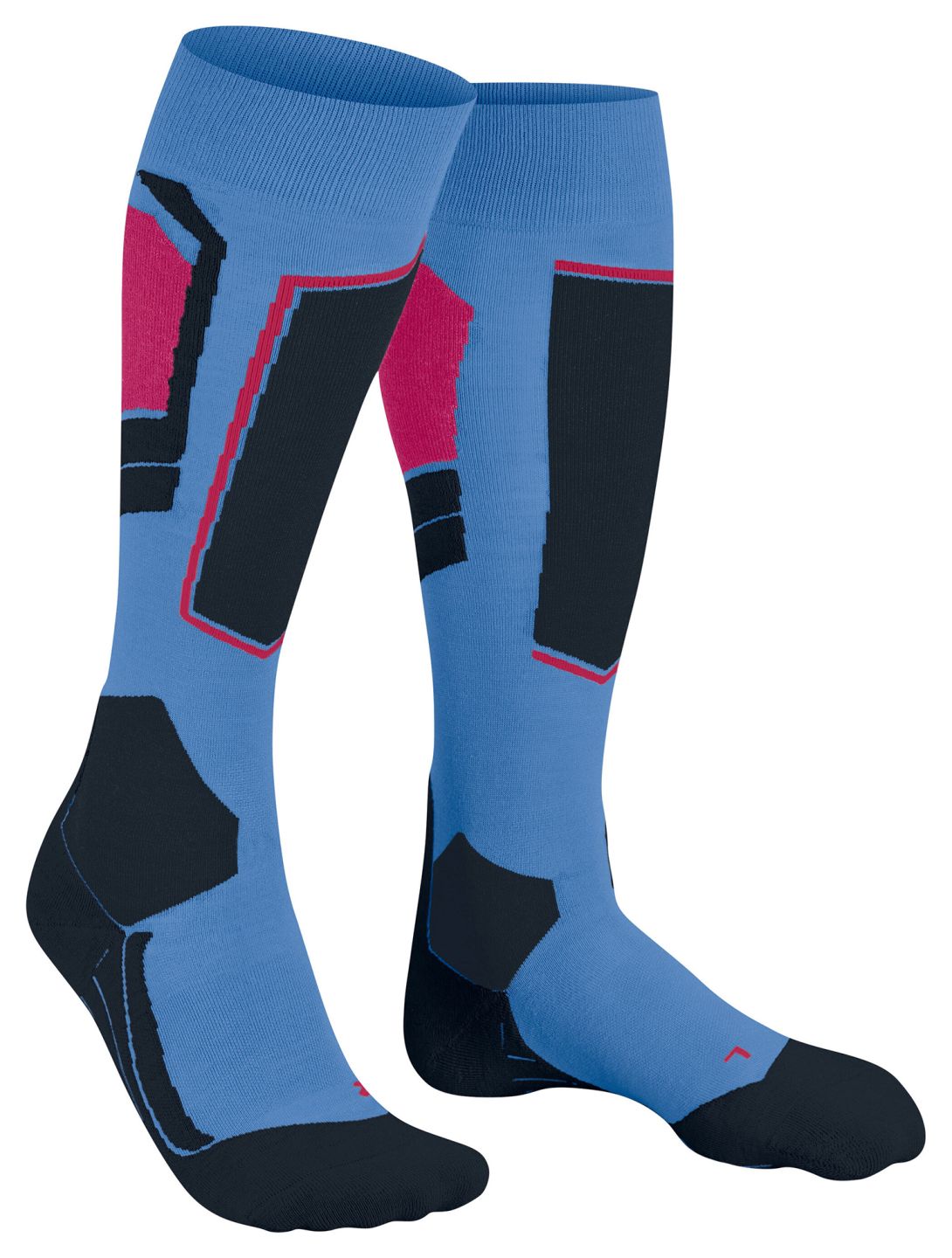 Falke, SK4 Advanced chaussettes de ski femmes Morning Sky bleu, noir 