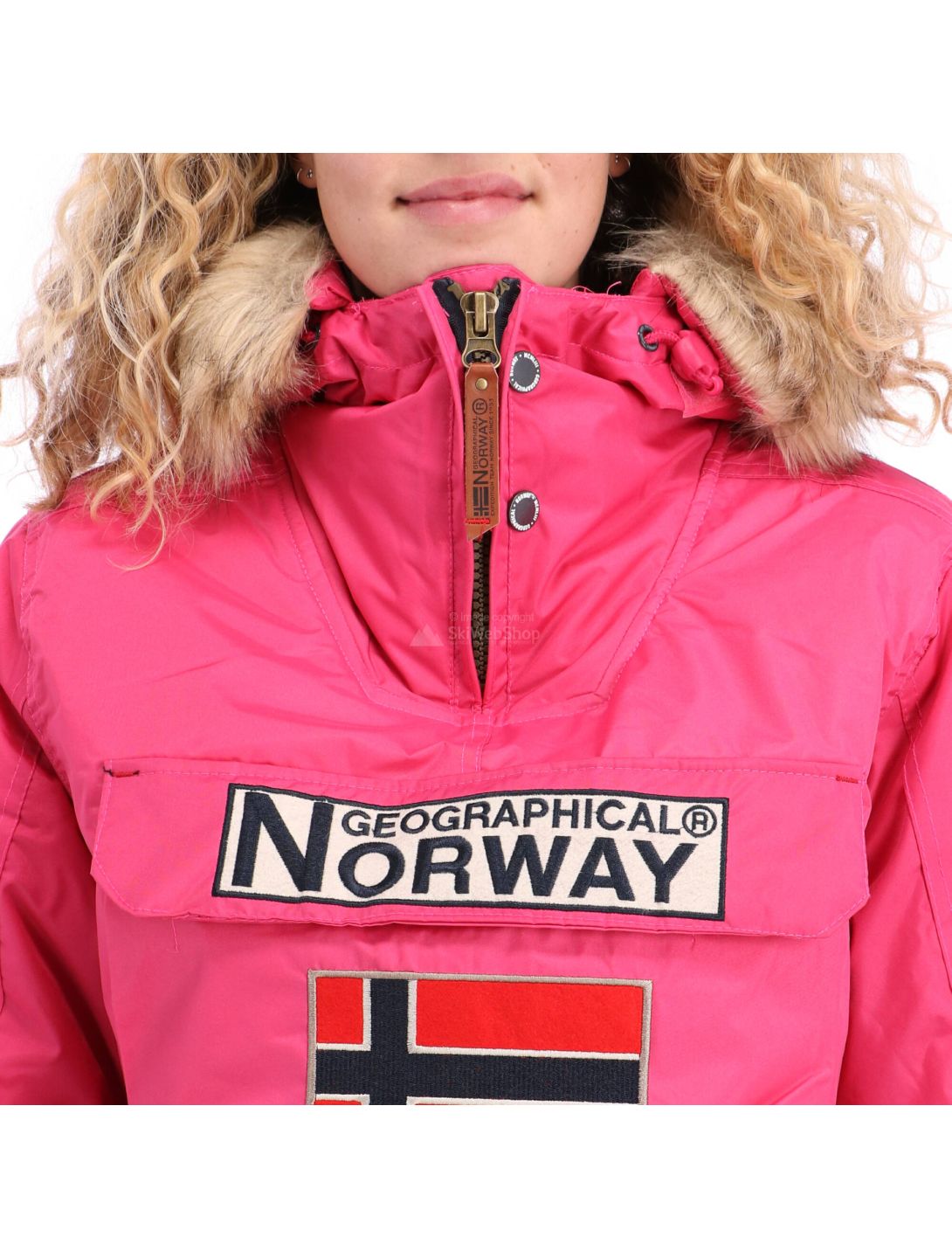 Geographical Norway, Boomera new 056, winter jacket, women, fuschia pink