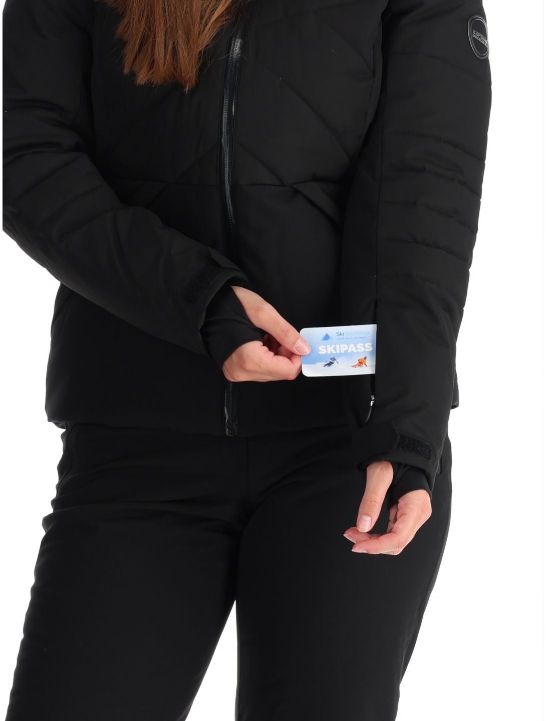Icepeak, Eveleth veste de ski femmes Basic Black noir 
