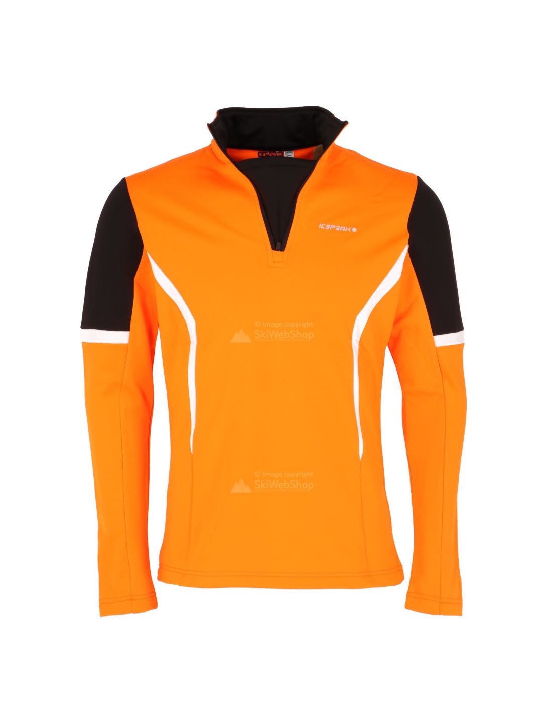 Icepeak, pull de ski blanc, noir, orange 