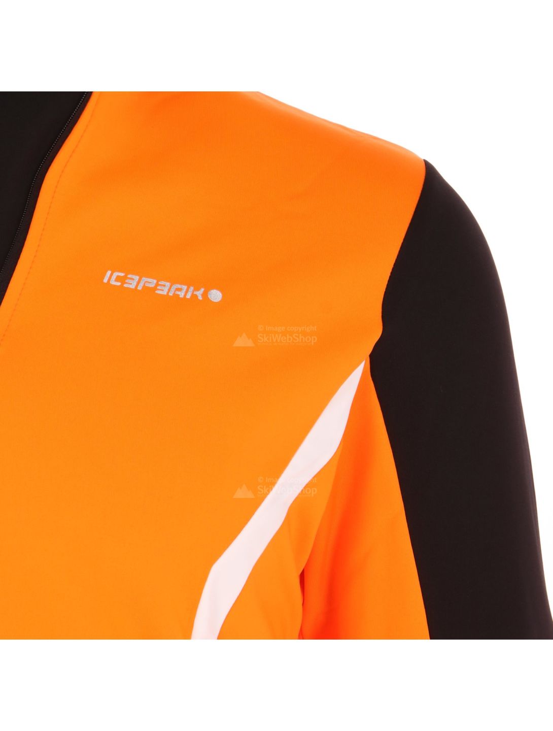 Icepeak, pull de ski blanc, noir, orange 