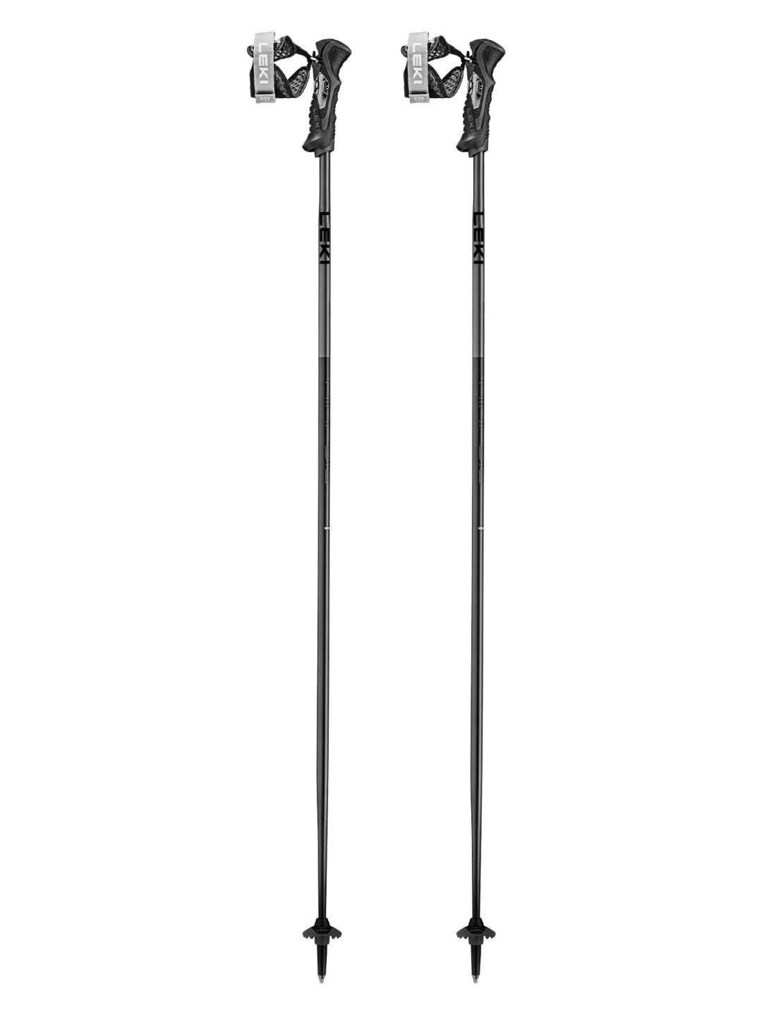 Leki, Airfoil 3D Bâtons de ski unisexe Black / Dark Anthracite gris, noir 