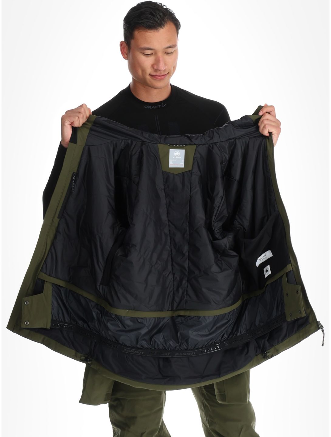 Mammut, Stoney HS Thermo Hooded veste de ski hommes Dark Marsh vert 
