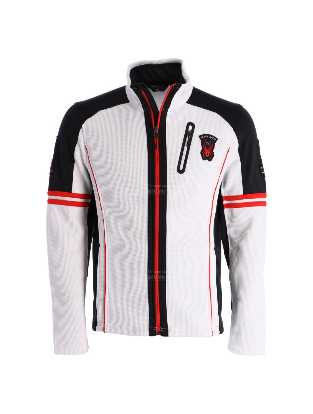 Spyder, Wengen full zip stryke gilet hommes blanc 