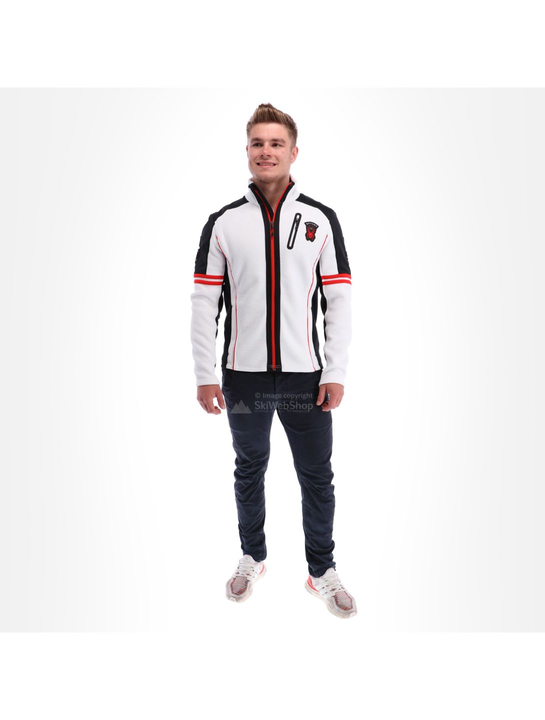 Spyder, Wengen full zip stryke gilet hommes blanc 