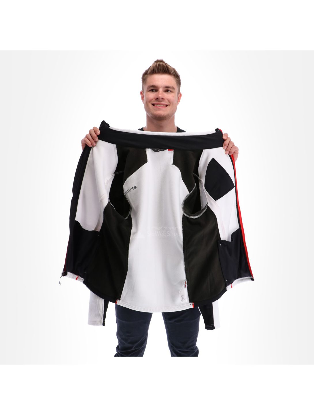 Spyder, Wengen full zip stryke gilet hommes blanc 