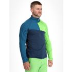 Dare2b, Dignify III Core Stretch pull de ski hommes Moonlight Denim / Green Flash bleu, vert