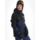 Picture, Jomoh veste de ski hommes Print bleu, noir