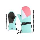 Ziener, Lanic-Z GTX Gore Plus Warm mitaines de ski enfants Strawberry Sorbet multicolore, rouge, vert