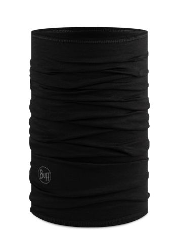Buff, Merino Lightweight foulard unisexe Solid Black noir