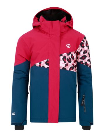 Dare2b, Humour III veste de ski enfants Berry Pink / Dusty Rose Cheetah Print / Moonlight Denim bleu, rose