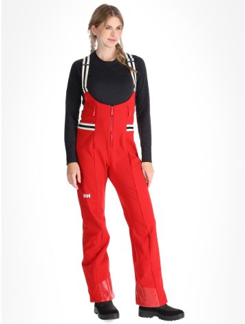 Helly Hansen, W Avanti Softshell Bib pantalon de ski en softshell femmes Red rouge