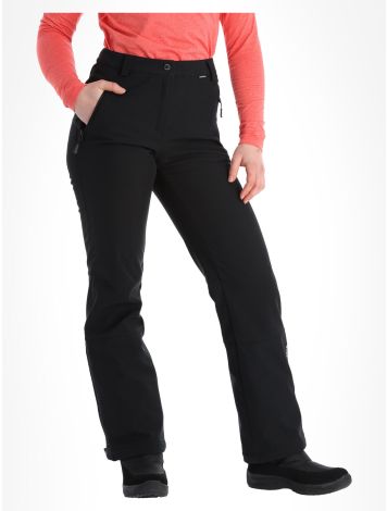 Icepeak, Frechen pantalon de ski en softshell modèle court femmes Basic Black noir