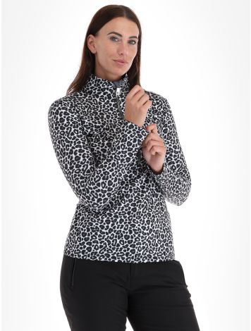 Kou Sportswear, Panther pull de ski femmes Black-White blanc, noir