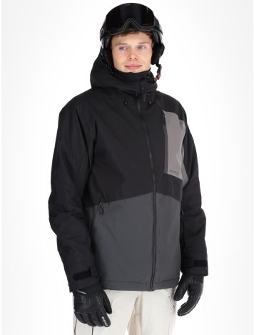O'Neill, Hammer Block Snow veste de ski hommes Black Out Colour Block gris, noir