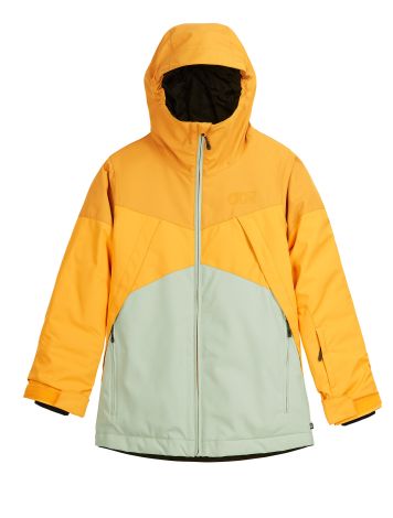 Picture, Seady veste de ski enfants Desert Sage orange, vert