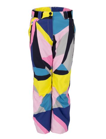 Rehall, Romana-R pantalon de ski enfants Abstract - Blazing Yellow-Lilac multicolore