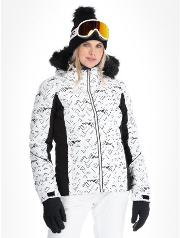 Rossignol, W Staci Print Puffy veste de ski femmes White blanc