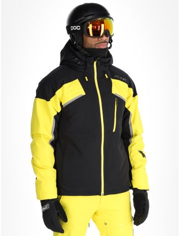 Spyder, Leader veste de ski hommes Acid Yellow jaune, noir