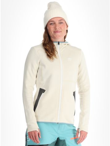 Ortovox, Fleece Hoody gilet femmes White Chalk blanc